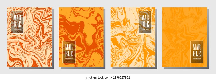 Trendy journal layouts set. Texture for binder template, corporate flyers. Annual report cover glitch layouts set. Magazine, report, flyer, journal, binder vectors, brand identity place
