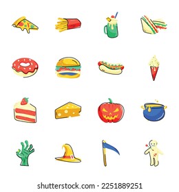 Trendy Kawaii Food Flat Stickers 

