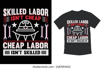 Trendy Labor Day T shirt Design