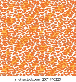 Trendy Leopard or cheetah skin seamless pattern, animal fur background, vector background in neon colors. Fabric design, wrapping paper, textile.