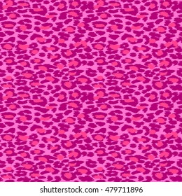 Trendy Leopard or cheetah skin seamless pattern, animal fur background, vector background in neon colors. Fabric design, wrapping paper, textile.