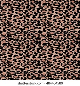 Trendy Leopard or cheetah skin seamless pattern, animal fur background, vector background in neon colors. Fabric design, wrapping paper, textile. 