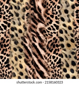 Trendy leopard pattern background. Hand drawn fashionable wild animal cheetah skin natural texture for fashion print design