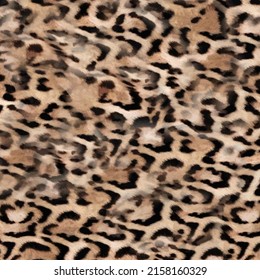 Trendy leopard pattern background. Hand drawn fashionable wild animal cheetah skin natural texture for fashion print design