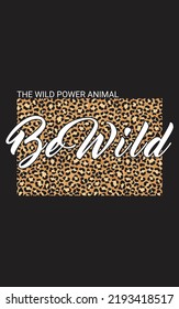 TRENDY LEOPARD TEXTURE T-SHIRT-DESIGN