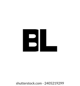 Trendy letter B and L, BL logo design template. Minimal monogram initial based logotype for company identity.