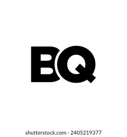 Trendy letter B and Q, BQ logo design template. Minimal monogram initial based logotype for company identity.