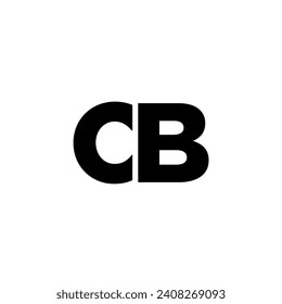 Trendy letter C and B, CB logo design template. Minimal monogram initial based logotype for company identity.