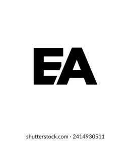 Trendy letter E and A, EA logo design template. Minimal monogram initial based logotype for company identity.