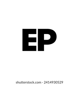 Letra de moda E y P, plantilla de diseño de logotipo EP. Logotipo mínimo basado en monograma inicial para la identidad de la empresa.
