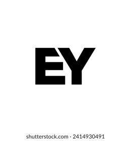 Trendy letter E and Y, EY logo design template. Minimal monogram initial based logotype for company identity.