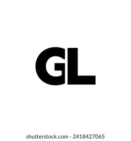 Trendy letter G and L, GL logo design template. Minimal monogram initial based logotype for company identity.