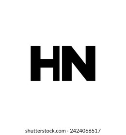 Trendy letter H and N, HN logo design template. Minimal monogram initial based logotype for company identity.
