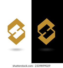 Trendy letter H vector Icon Design. Isolated on white background. Minimalist flat logo