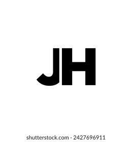 Trendy letter J and H, JH logo design template. Minimal monogram initial based logotype for company identity.
