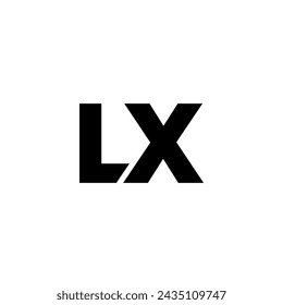 Trendy letter L and X, LX logo design template. Minimal monogram initial based logotype for company identity.