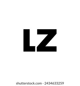 Trendy letter L and Z, LZ logo design template. Minimal monogram initial based logotype for company identity.