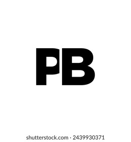 Trendy Buchstabe P und B, PB Logo Design-Vorlage. Minimaler monogrammbasierter Anfangslogotyp für die Firmenidentität.
