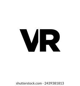 Trendy letter V and R, VR logo design template. Minimal monogram initial based logotype for company identity.