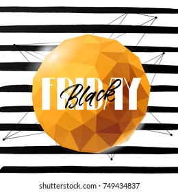 trendy lettering poster. Hand drawn calligraphy. concept handwritten poster. "black friday"    