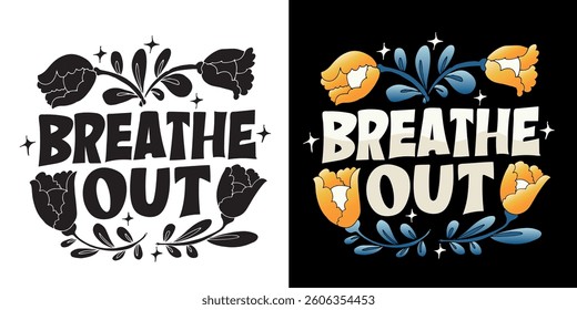 Trendy  Lettering for t-shirt design, mug print, bag print, clothes fashion. 100% hand drawn vector image.