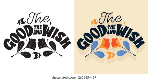 Trendy  Lettering for t-shirt design, mug print, bag print, clothes fashion. 100% hand drawn vector image.