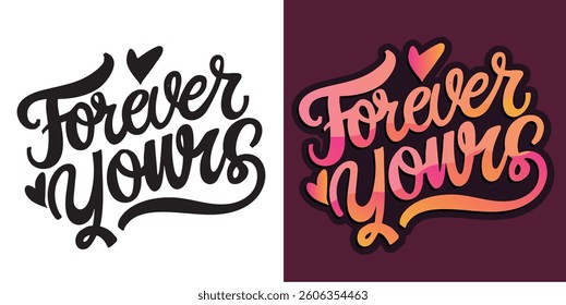Trendy  Lettering for t-shirt design, mug print, bag print, clothes fashion. 100% hand drawn vector image.