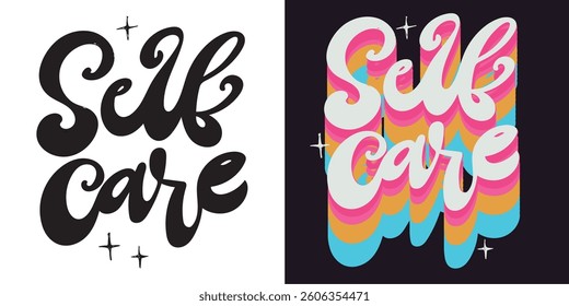 Trendy  Lettering for t-shirt design, mug print, bag print, clothes fashion. 100% hand drawn vector image.
