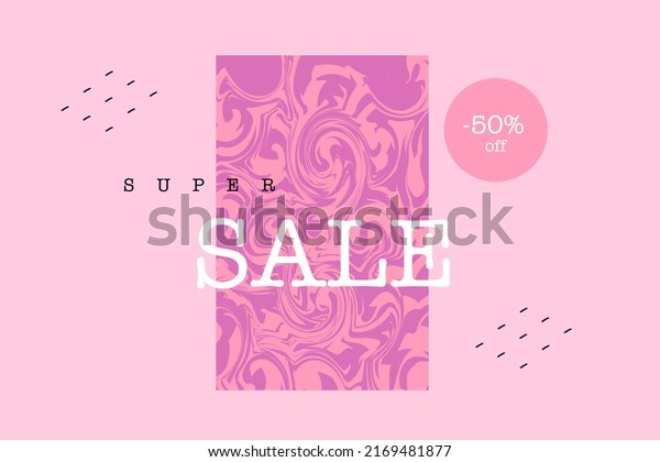 Trendy Light Pink Background Lettering Super Stock Vector (Royalty Free ...