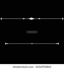 Elementos de línea de moda colección marcos y bordes minimalistas Antiguas divisores