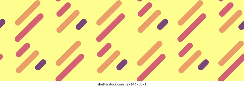 Patrón de línea de moda con rayas de colores y decoración moderna. Ideal para fondos abstractos, Fondo de pantalla sin costuras y diseños de telas.