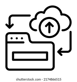 Ein trendiges lineares Symbol für die Website-Analyse 

