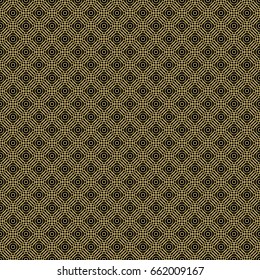 Trendy linear style seamless pattern background in gold for packaging design. Golden illustration. Vector.