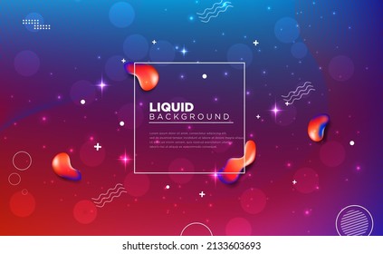 trendy Liquid color background design. Fluid gradient shapes composition. Futuristic design posters