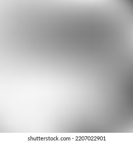 Trendy Liquid Minimal Dark Gradient Background. Silver Metallic Monochrome Black Gradient Mesh. Vector Aluminium Smooth White Smooth Surface. Grey Digital Empty Watercolor Blurry Wallpaper.