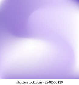 Trendy Liquid Spotlight Violet Gradient Background. Paint Pastel Lavender Fluid Vibrant Swirl Gradient Mesh. Fashion Curve Watercolor Dynamic Wallpaper. Color Cold White Purple Blurred Texture.