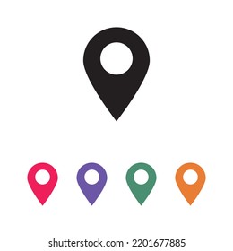 trendy location vector icon on white background