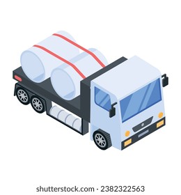 Trendy  Logistic Services Isometric Icon