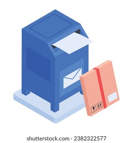 Trendy  Logistic Services Isometric Icon