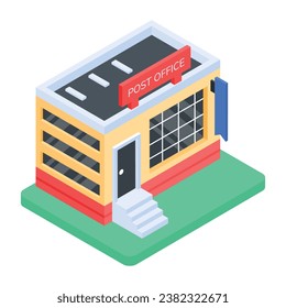 Trendy  Logistic Services Isometric Icon