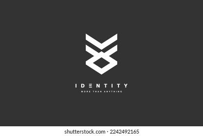 Trendy logo template with modern style.