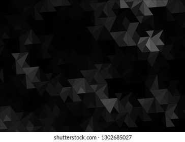 Trendy Low Poly Black Background for Your Business and Advertising Graphic Design Project for Black Friday.