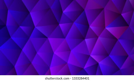 Trendy Low Poly with Indigo Blue Backdrop