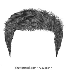 trendy man hairs . gray color. beauty  style .realistic  3d .