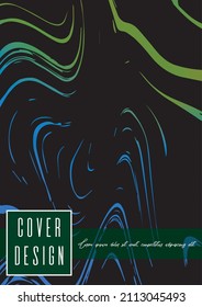 Diseño moderno de la cubierta de mármol para su negocio con líneas abstractas. Afiche futurista, volante, diseño con patrón líquido para promoción de marca, identidad, informe anual. Folleto minimalista de vectores. Lujo.