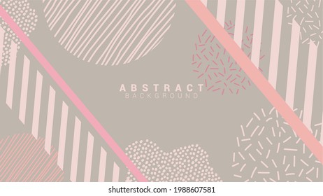 Trendy Memphis style geometric design overlay vector. Abstract pop color. Doodle pattern ornament. Perfect for banner, backdrop, poster, cover, flyer, presentation, brochure, sale template, invitation