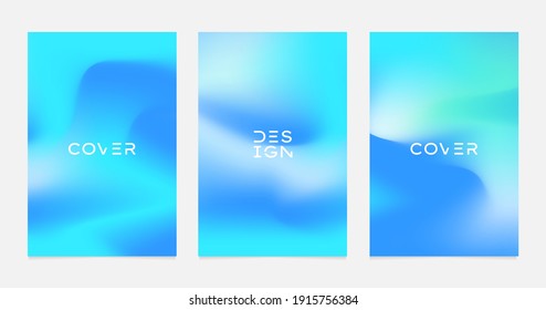 Trendy mesh minimal abstract covers set. Vector EPS 10