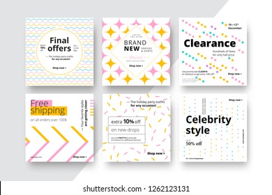 Trendy minimal abstract business card template. Modern corporate stationery id layout with geometric pattern. Vector fashion background design with information sample name text.