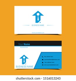 Trendy minimal abstract business card template in memphis style. Modern corporate stationary id layout with geometric lines. card name for businessman.