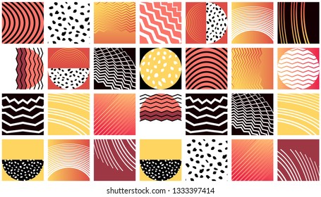 Trendy minimal abstract shapet. Template cover design